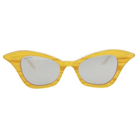 lunette gucci jaune|monture lunette Gucci femme.